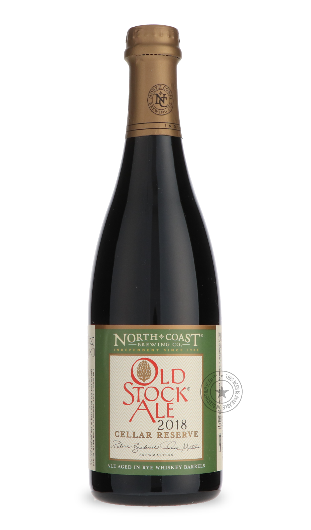 -North Coast- Old Stock Ale Cellar Reserve - 2018-Brown & Dark- Only @ Beer Republic - The best online beer store for American & Canadian craft beer - Buy beer online from the USA and Canada - Bier online kopen - Amerikaans bier kopen - Craft beer store - Craft beer kopen - Amerikanisch bier kaufen - Bier online kaufen - Acheter biere online - IPA - Stout - Porter - New England IPA - Hazy IPA - Imperial Stout - Barrel Aged - Barrel Aged Imperial Stout - Brown - Dark beer - Blond - Blonde - Pilsner - Lager -