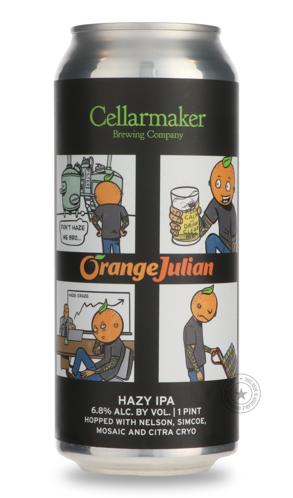 -Cellarmaker- Orange Julian-IPA- Only @ Beer Republic - The best online beer store for American & Canadian craft beer - Buy beer online from the USA and Canada - Bier online kopen - Amerikaans bier kopen - Craft beer store - Craft beer kopen - Amerikanisch bier kaufen - Bier online kaufen - Acheter biere online - IPA - Stout - Porter - New England IPA - Hazy IPA - Imperial Stout - Barrel Aged - Barrel Aged Imperial Stout - Brown - Dark beer - Blond - Blonde - Pilsner - Lager - Wheat - Weizen - Amber - Barle