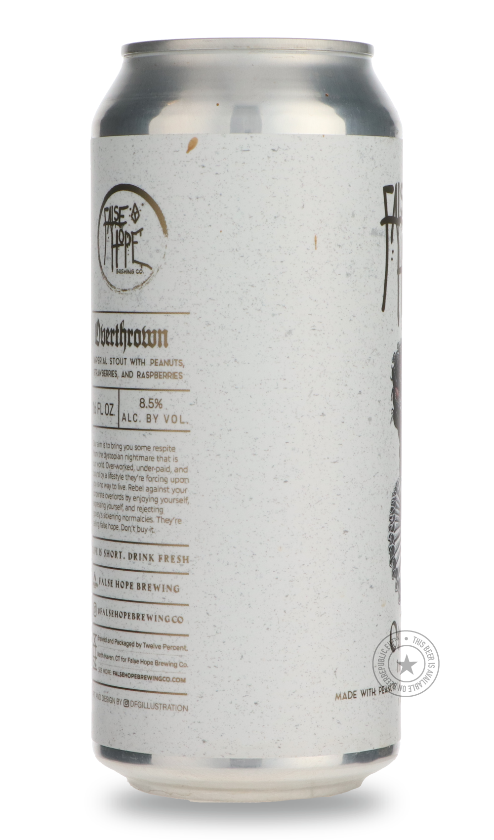 -False Hope- Overthrown-Stout & Porter- Only @ Beer Republic - The best online beer store for American & Canadian craft beer - Buy beer online from the USA and Canada - Bier online kopen - Amerikaans bier kopen - Craft beer store - Craft beer kopen - Amerikanisch bier kaufen - Bier online kaufen - Acheter biere online - IPA - Stout - Porter - New England IPA - Hazy IPA - Imperial Stout - Barrel Aged - Barrel Aged Imperial Stout - Brown - Dark beer - Blond - Blonde - Pilsner - Lager - Wheat - Weizen - Amber 