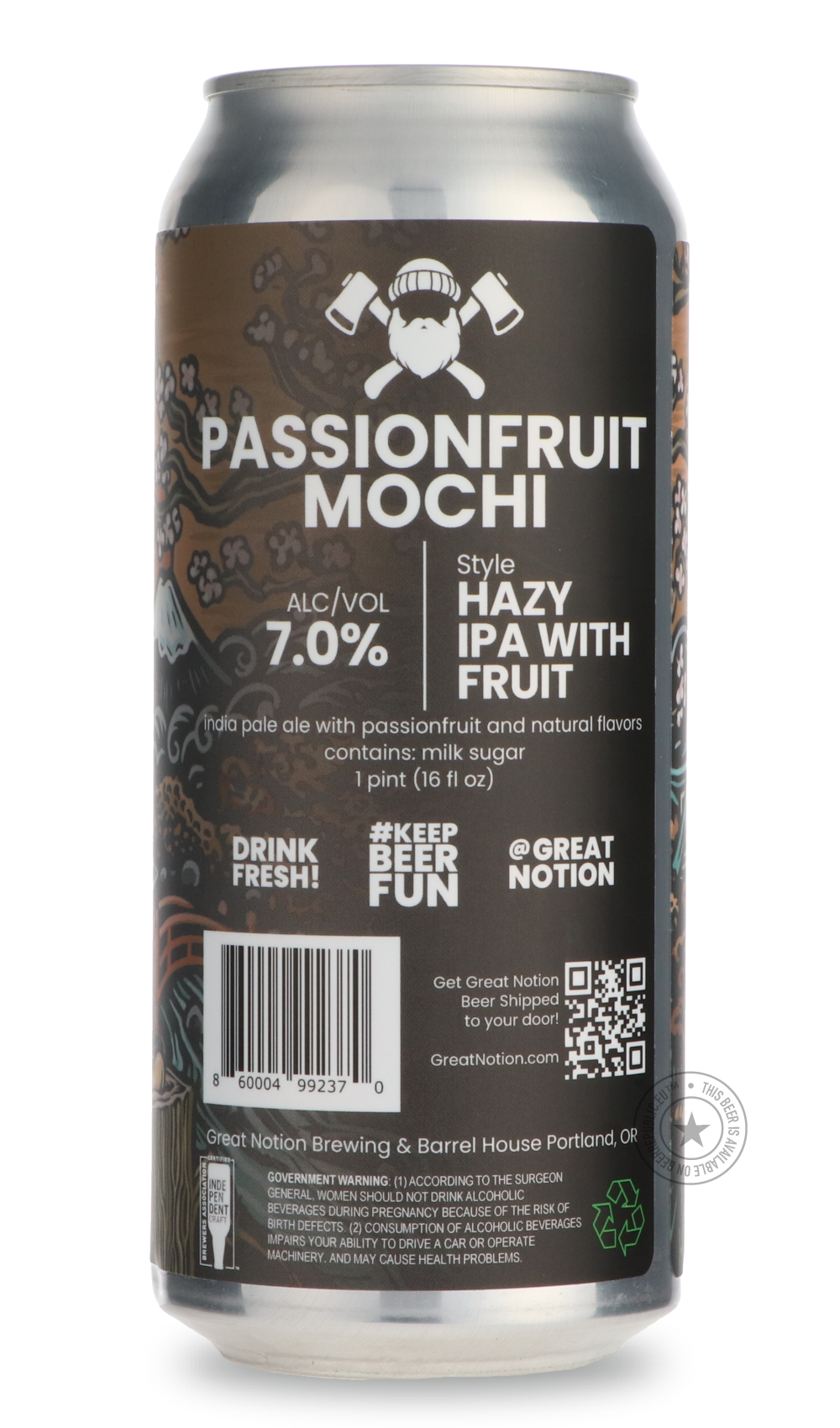 -Great Notion- Passionfruit Mochi-IPA- Only @ Beer Republic - The best online beer store for American & Canadian craft beer - Buy beer online from the USA and Canada - Bier online kopen - Amerikaans bier kopen - Craft beer store - Craft beer kopen - Amerikanisch bier kaufen - Bier online kaufen - Acheter biere online - IPA - Stout - Porter - New England IPA - Hazy IPA - Imperial Stout - Barrel Aged - Barrel Aged Imperial Stout - Brown - Dark beer - Blond - Blonde - Pilsner - Lager - Wheat - Weizen - Amber -