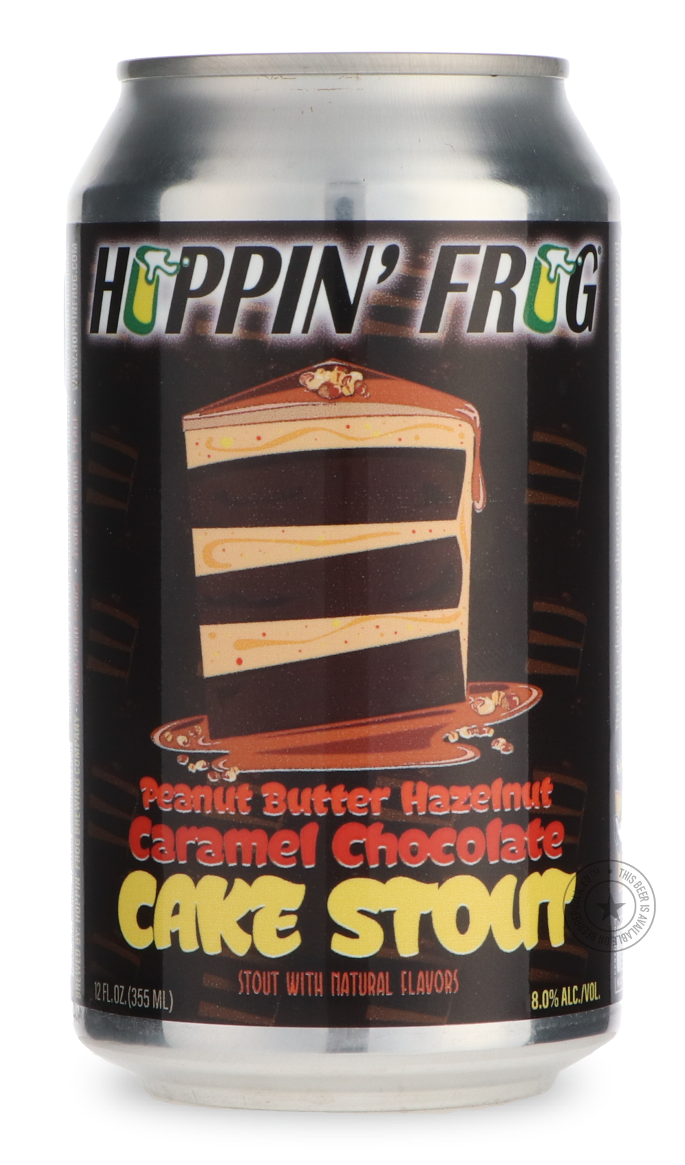 -Hoppin' Frog- Peanut Butter Hazelnut Caramel Chocolate Cake Stout-Stout & Porter- Only @ Beer Republic - The best online beer store for American & Canadian craft beer - Buy beer online from the USA and Canada - Bier online kopen - Amerikaans bier kopen - Craft beer store - Craft beer kopen - Amerikanisch bier kaufen - Bier online kaufen - Acheter biere online - IPA - Stout - Porter - New England IPA - Hazy IPA - Imperial Stout - Barrel Aged - Barrel Aged Imperial Stout - Brown - Dark beer - Blond - Blonde 