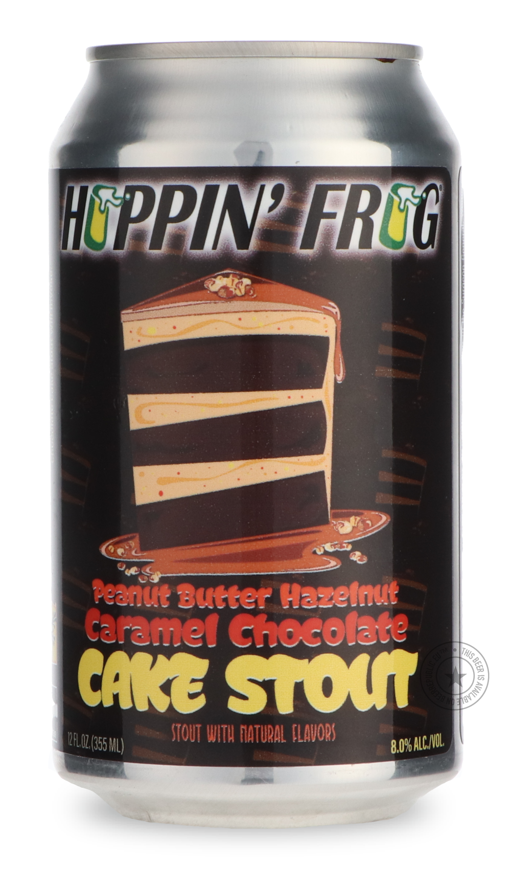 -Hoppin' Frog- Peanut Butter Hazelnut Caramel Chocolate Cake Stout-Stout & Porter- Only @ Beer Republic - The best online beer store for American & Canadian craft beer - Buy beer online from the USA and Canada - Bier online kopen - Amerikaans bier kopen - Craft beer store - Craft beer kopen - Amerikanisch bier kaufen - Bier online kaufen - Acheter biere online - IPA - Stout - Porter - New England IPA - Hazy IPA - Imperial Stout - Barrel Aged - Barrel Aged Imperial Stout - Brown - Dark beer - Blond - Blonde 