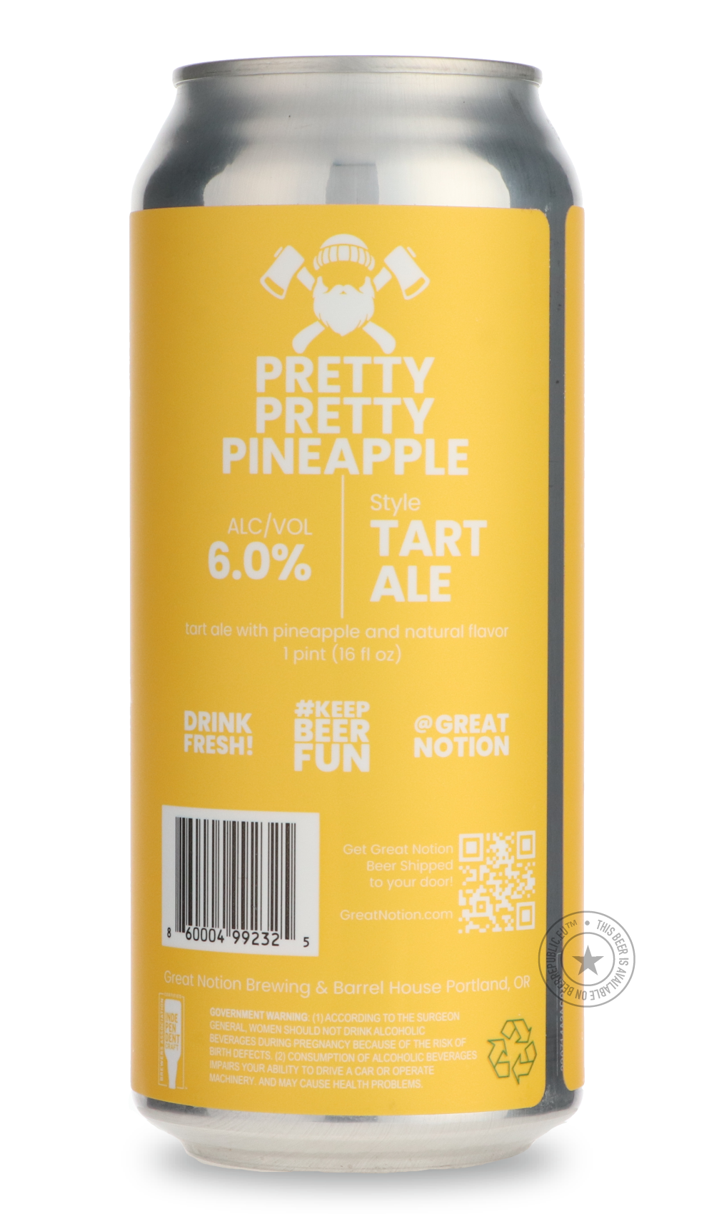 -Great Notion- Pretty Pretty Pineapple-Sour / Wild & Fruity- Only @ Beer Republic - The best online beer store for American & Canadian craft beer - Buy beer online from the USA and Canada - Bier online kopen - Amerikaans bier kopen - Craft beer store - Craft beer kopen - Amerikanisch bier kaufen - Bier online kaufen - Acheter biere online - IPA - Stout - Porter - New England IPA - Hazy IPA - Imperial Stout - Barrel Aged - Barrel Aged Imperial Stout - Brown - Dark beer - Blond - Blonde - Pilsner - Lager - Wh