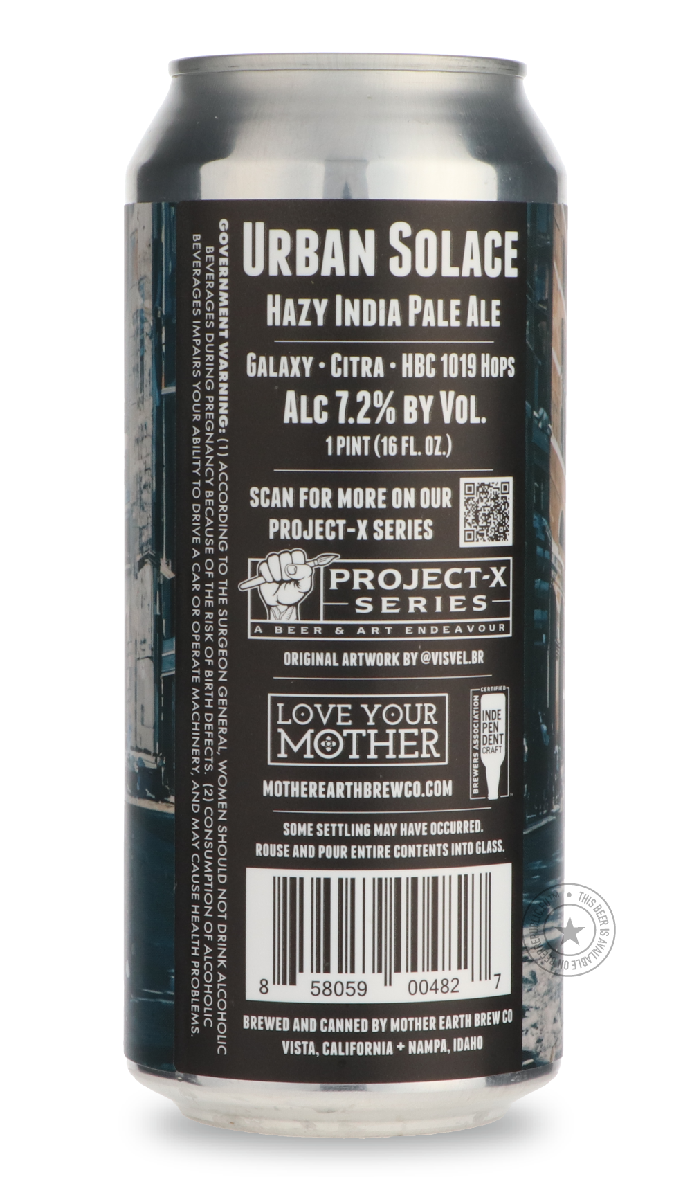 -Mother Earth- Project X: Urban Solace-IPA- Only @ Beer Republic - The best online beer store for American & Canadian craft beer - Buy beer online from the USA and Canada - Bier online kopen - Amerikaans bier kopen - Craft beer store - Craft beer kopen - Amerikanisch bier kaufen - Bier online kaufen - Acheter biere online - IPA - Stout - Porter - New England IPA - Hazy IPA - Imperial Stout - Barrel Aged - Barrel Aged Imperial Stout - Brown - Dark beer - Blond - Blonde - Pilsner - Lager - Wheat - Weizen - Am