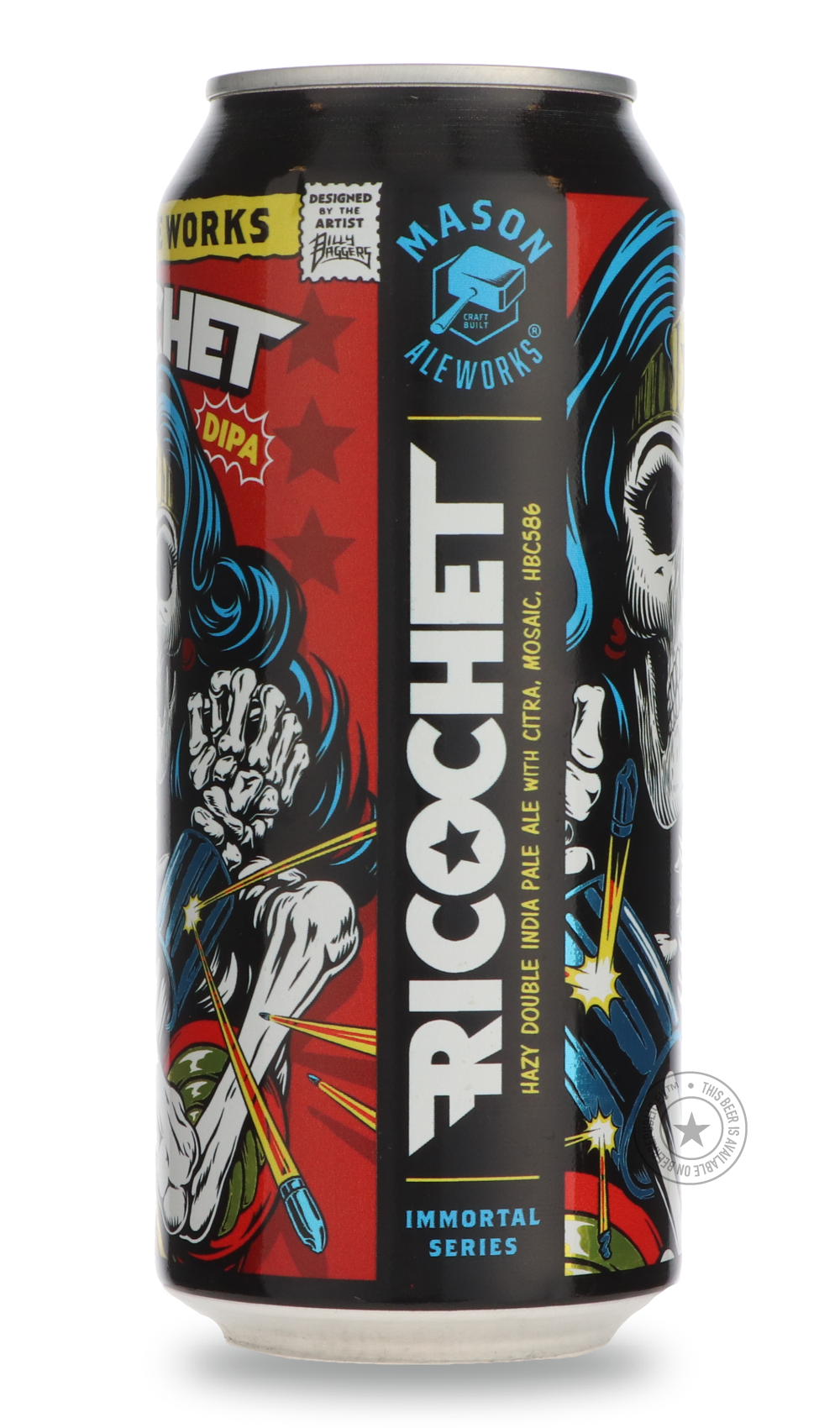 -Mason Ale Works- Ricochet-IPA- Only @ Beer Republic - The best online beer store for American & Canadian craft beer - Buy beer online from the USA and Canada - Bier online kopen - Amerikaans bier kopen - Craft beer store - Craft beer kopen - Amerikanisch bier kaufen - Bier online kaufen - Acheter biere online - IPA - Stout - Porter - New England IPA - Hazy IPA - Imperial Stout - Barrel Aged - Barrel Aged Imperial Stout - Brown - Dark beer - Blond - Blonde - Pilsner - Lager - Wheat - Weizen - Amber - Barley