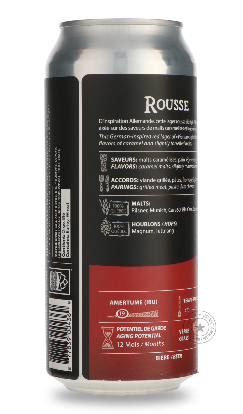 -Les Trois Mousquetaires- Rousse-Pale- Only @ Beer Republic - The best online beer store for American & Canadian craft beer - Buy beer online from the USA and Canada - Bier online kopen - Amerikaans bier kopen - Craft beer store - Craft beer kopen - Amerikanisch bier kaufen - Bier online kaufen - Acheter biere online - IPA - Stout - Porter - New England IPA - Hazy IPA - Imperial Stout - Barrel Aged - Barrel Aged Imperial Stout - Brown - Dark beer - Blond - Blonde - Pilsner - Lager - Wheat - Weizen - Amber -