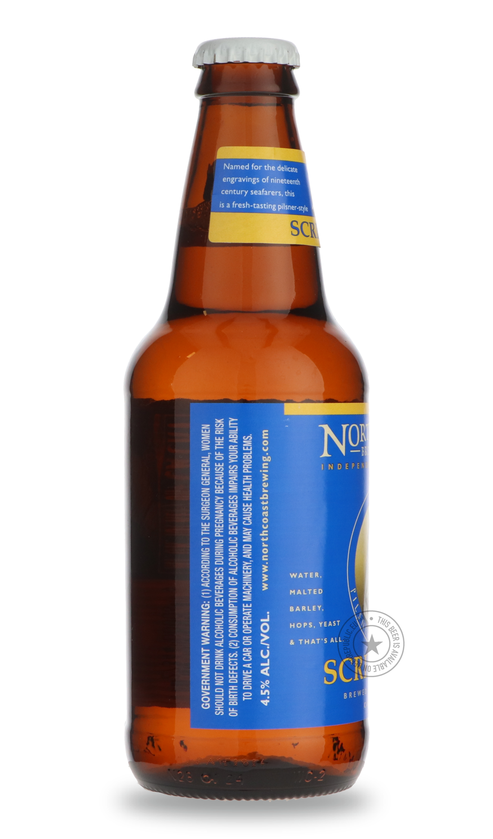 -North Coast- Scrimshaw-Pale- Only @ Beer Republic - The best online beer store for American & Canadian craft beer - Buy beer online from the USA and Canada - Bier online kopen - Amerikaans bier kopen - Craft beer store - Craft beer kopen - Amerikanisch bier kaufen - Bier online kaufen - Acheter biere online - IPA - Stout - Porter - New England IPA - Hazy IPA - Imperial Stout - Barrel Aged - Barrel Aged Imperial Stout - Brown - Dark beer - Blond - Blonde - Pilsner - Lager - Wheat - Weizen - Amber - Barley W