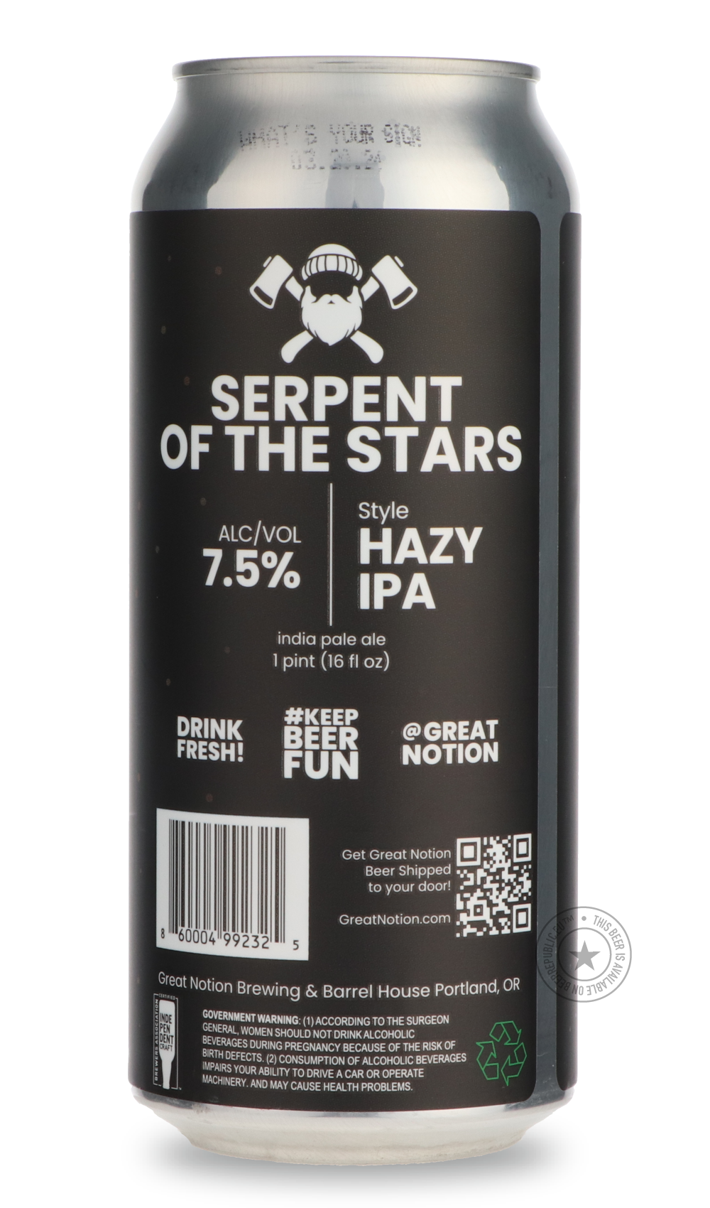 -Great Notion- Serpent of the Stars-IPA- Only @ Beer Republic - The best online beer store for American & Canadian craft beer - Buy beer online from the USA and Canada - Bier online kopen - Amerikaans bier kopen - Craft beer store - Craft beer kopen - Amerikanisch bier kaufen - Bier online kaufen - Acheter biere online - IPA - Stout - Porter - New England IPA - Hazy IPA - Imperial Stout - Barrel Aged - Barrel Aged Imperial Stout - Brown - Dark beer - Blond - Blonde - Pilsner - Lager - Wheat - Weizen - Amber