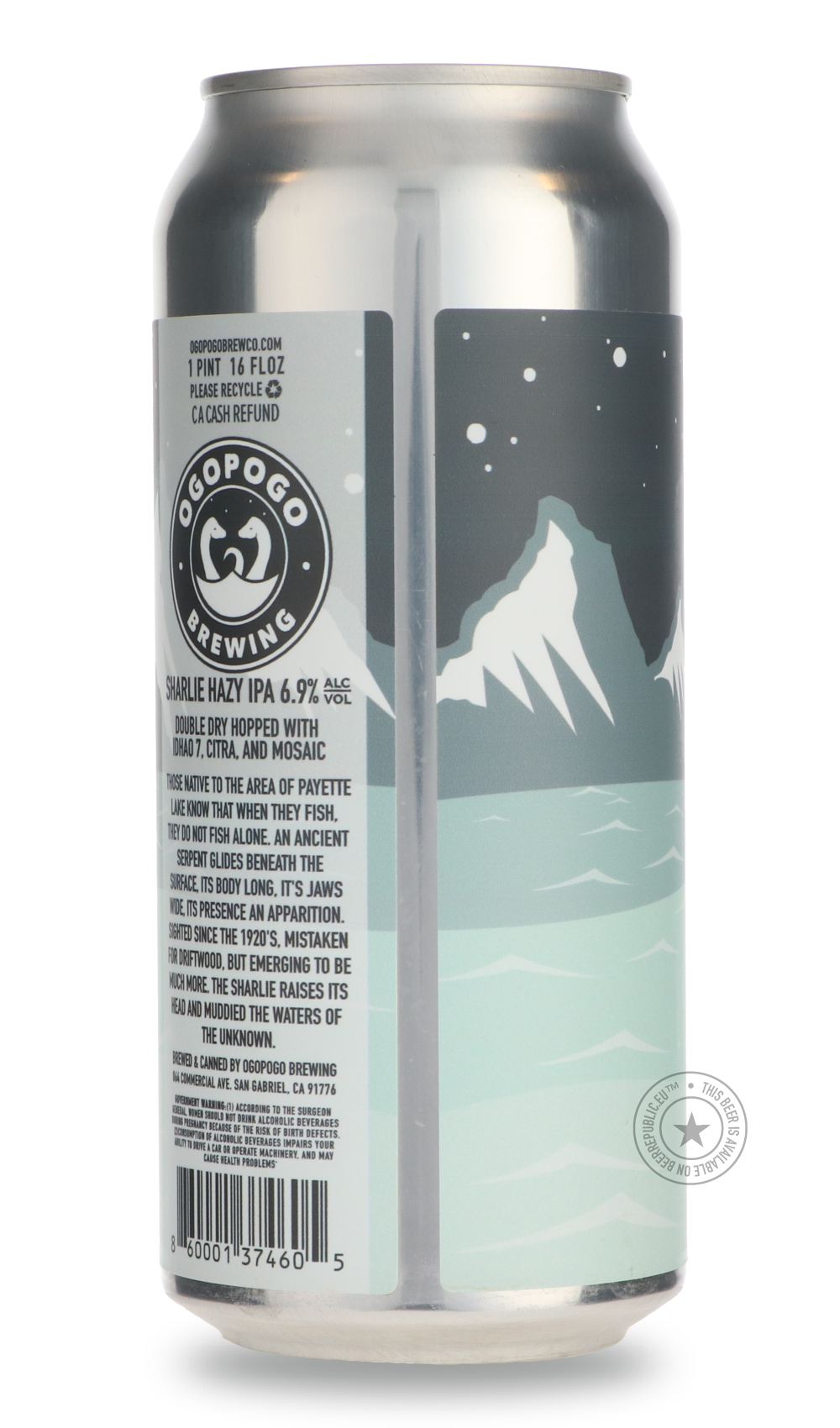 -Ogopogo- Sharlie-IPA- Only @ Beer Republic - The best online beer store for American & Canadian craft beer - Buy beer online from the USA and Canada - Bier online kopen - Amerikaans bier kopen - Craft beer store - Craft beer kopen - Amerikanisch bier kaufen - Bier online kaufen - Acheter biere online - IPA - Stout - Porter - New England IPA - Hazy IPA - Imperial Stout - Barrel Aged - Barrel Aged Imperial Stout - Brown - Dark beer - Blond - Blonde - Pilsner - Lager - Wheat - Weizen - Amber - Barley Wine - Q