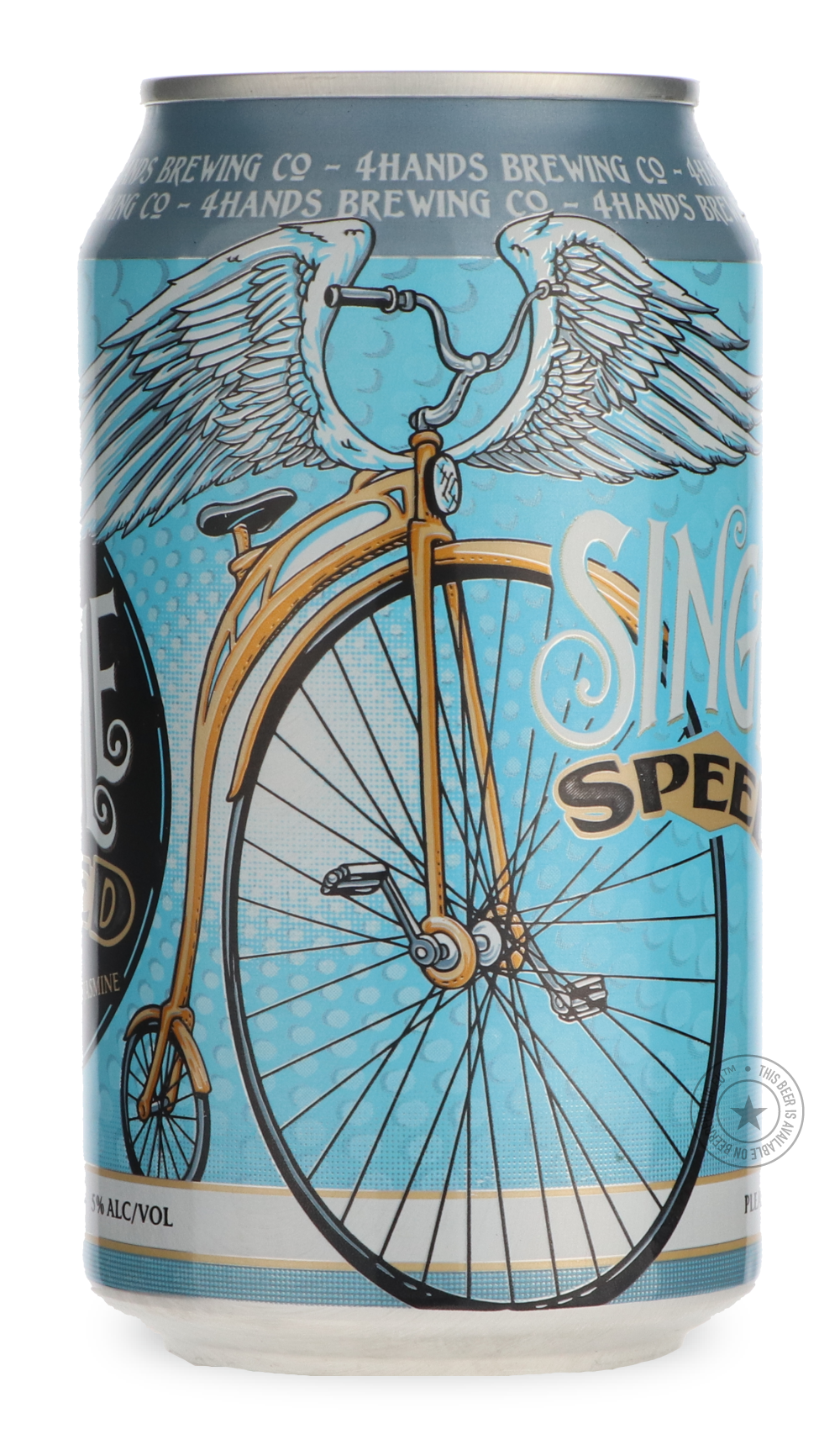 -4 Hands- Single Speed-Pale- Only @ Beer Republic - The best online beer store for American & Canadian craft beer - Buy beer online from the USA and Canada - Bier online kopen - Amerikaans bier kopen - Craft beer store - Craft beer kopen - Amerikanisch bier kaufen - Bier online kaufen - Acheter biere online - IPA - Stout - Porter - New England IPA - Hazy IPA - Imperial Stout - Barrel Aged - Barrel Aged Imperial Stout - Brown - Dark beer - Blond - Blonde - Pilsner - Lager - Wheat - Weizen - Amber - Barley Wi