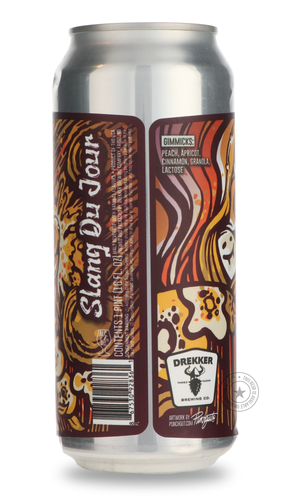 Drekker- Slang Du Jour - Peach Cobbler-Sour / Wild & Fruity- Only @ Beer Republic - The best online beer store for American & Canadian craft beer - Buy beer online from the USA and Canada - Bier online kopen - Amerikaans bier kopen - Craft beer store - Craft beer kopen - Amerikanisch bier kaufen - Bier online kaufen - Acheter biere online - IPA - Stout - Porter - New England IPA - Hazy IPA - Imperial Stout - Barrel Aged - Barrel Aged Imperial Stout - Brown - Dark beer - Blond - Blonde - Pilsner - Lager - Wh