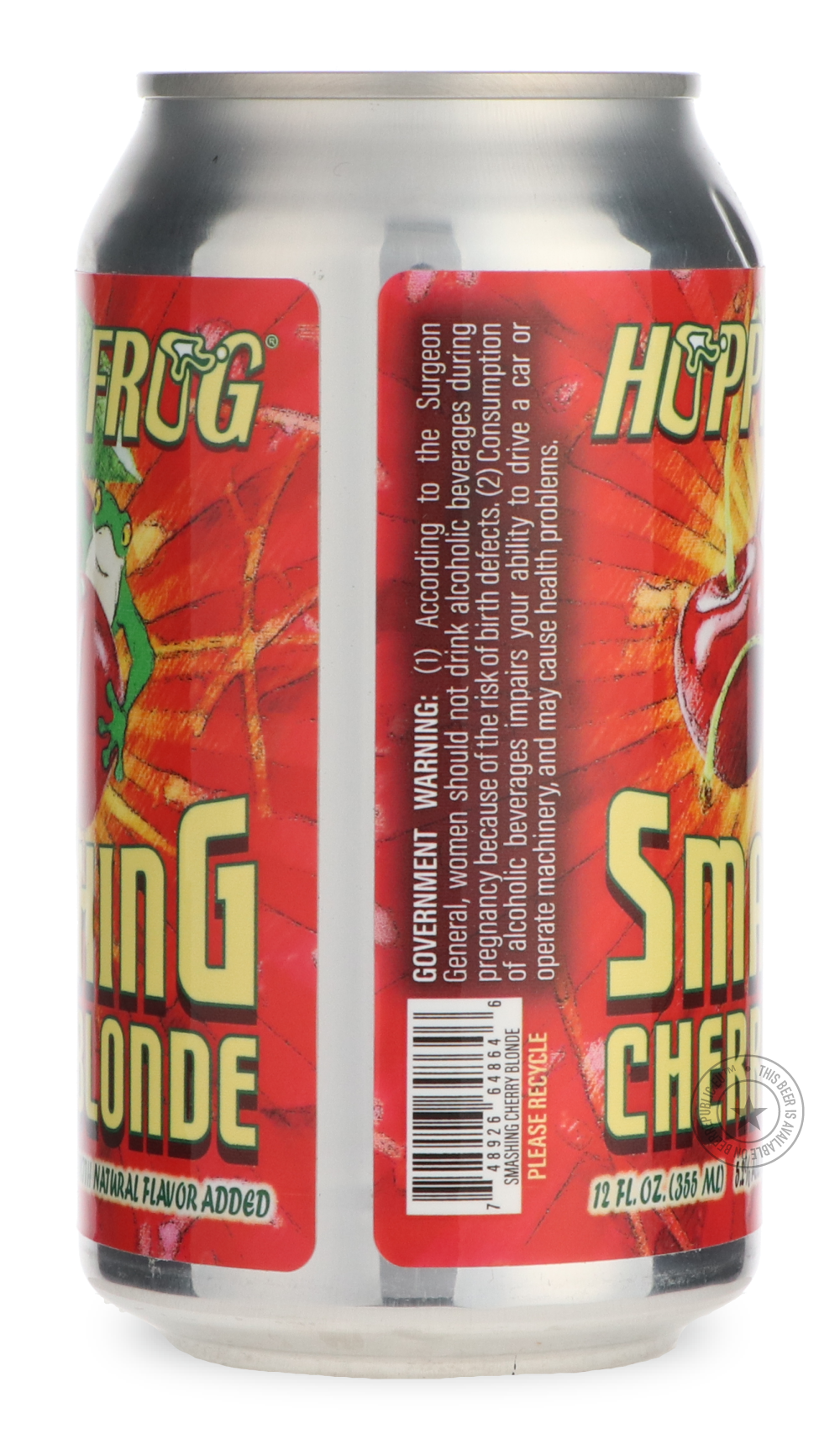 -Hoppin' Frog- Smashing Cherry Blonde-Pale- Only @ Beer Republic - The best online beer store for American & Canadian craft beer - Buy beer online from the USA and Canada - Bier online kopen - Amerikaans bier kopen - Craft beer store - Craft beer kopen - Amerikanisch bier kaufen - Bier online kaufen - Acheter biere online - IPA - Stout - Porter - New England IPA - Hazy IPA - Imperial Stout - Barrel Aged - Barrel Aged Imperial Stout - Brown - Dark beer - Blond - Blonde - Pilsner - Lager - Wheat - Weizen - Am