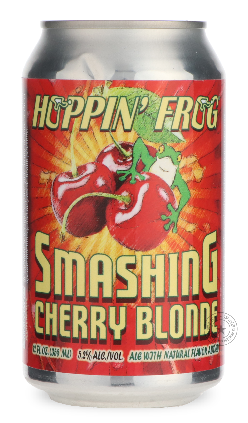 -Hoppin' Frog- Smashing Cherry Blonde-Pale- Only @ Beer Republic - The best online beer store for American & Canadian craft beer - Buy beer online from the USA and Canada - Bier online kopen - Amerikaans bier kopen - Craft beer store - Craft beer kopen - Amerikanisch bier kaufen - Bier online kaufen - Acheter biere online - IPA - Stout - Porter - New England IPA - Hazy IPA - Imperial Stout - Barrel Aged - Barrel Aged Imperial Stout - Brown - Dark beer - Blond - Blonde - Pilsner - Lager - Wheat - Weizen - Am