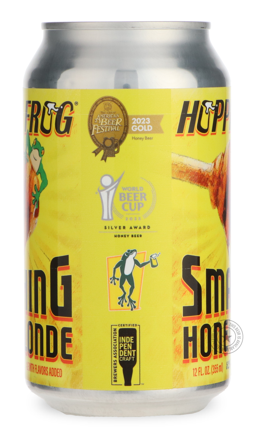 -Hoppin' Frog- Smashing Honey Blonde-Pale- Only @ Beer Republic - The best online beer store for American & Canadian craft beer - Buy beer online from the USA and Canada - Bier online kopen - Amerikaans bier kopen - Craft beer store - Craft beer kopen - Amerikanisch bier kaufen - Bier online kaufen - Acheter biere online - IPA - Stout - Porter - New England IPA - Hazy IPA - Imperial Stout - Barrel Aged - Barrel Aged Imperial Stout - Brown - Dark beer - Blond - Blonde - Pilsner - Lager - Wheat - Weizen - Amb