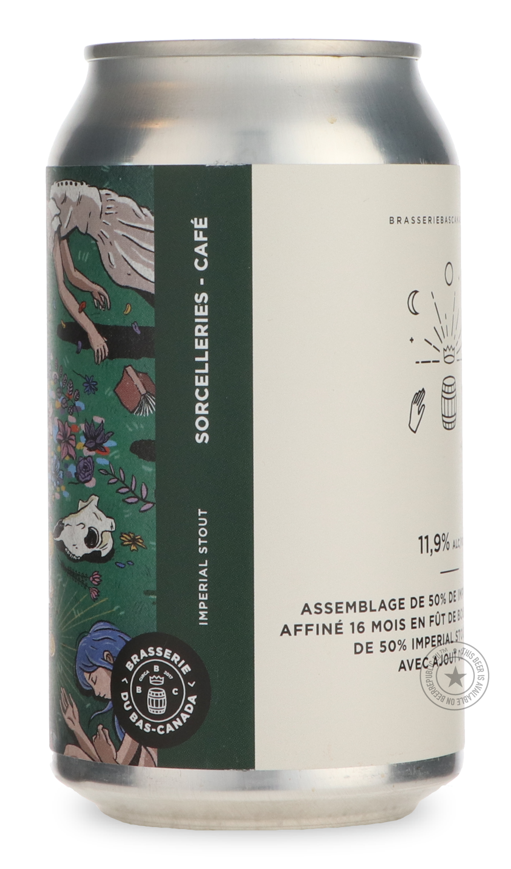 Brasserie du Bas-Canada- Sorcelleries - Café-Stout & Porter- Only @ Beer Republic - The best online beer store for American & Canadian craft beer - Buy beer online from the USA and Canada - Bier online kopen - Amerikaans bier kopen - Craft beer store - Craft beer kopen - Amerikanisch bier kaufen - Bier online kaufen - Acheter biere online - IPA - Stout - Porter - New England IPA - Hazy IPA - Imperial Stout - Barrel Aged - Barrel Aged Imperial Stout - Brown - Dark beer - Blond - Blonde - Pilsner - Lager - Wh