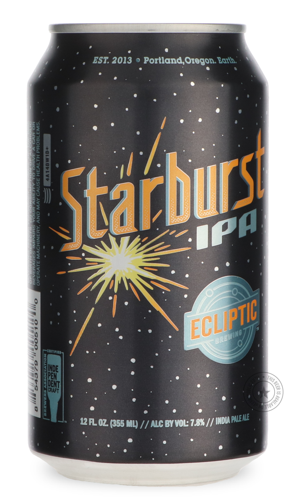 -Ecliptic- Starburst-IPA- Only @ Beer Republic - The best online beer store for American & Canadian craft beer - Buy beer online from the USA and Canada - Bier online kopen - Amerikaans bier kopen - Craft beer store - Craft beer kopen - Amerikanisch bier kaufen - Bier online kaufen - Acheter biere online - IPA - Stout - Porter - New England IPA - Hazy IPA - Imperial Stout - Barrel Aged - Barrel Aged Imperial Stout - Brown - Dark beer - Blond - Blonde - Pilsner - Lager - Wheat - Weizen - Amber - Barley Wine 