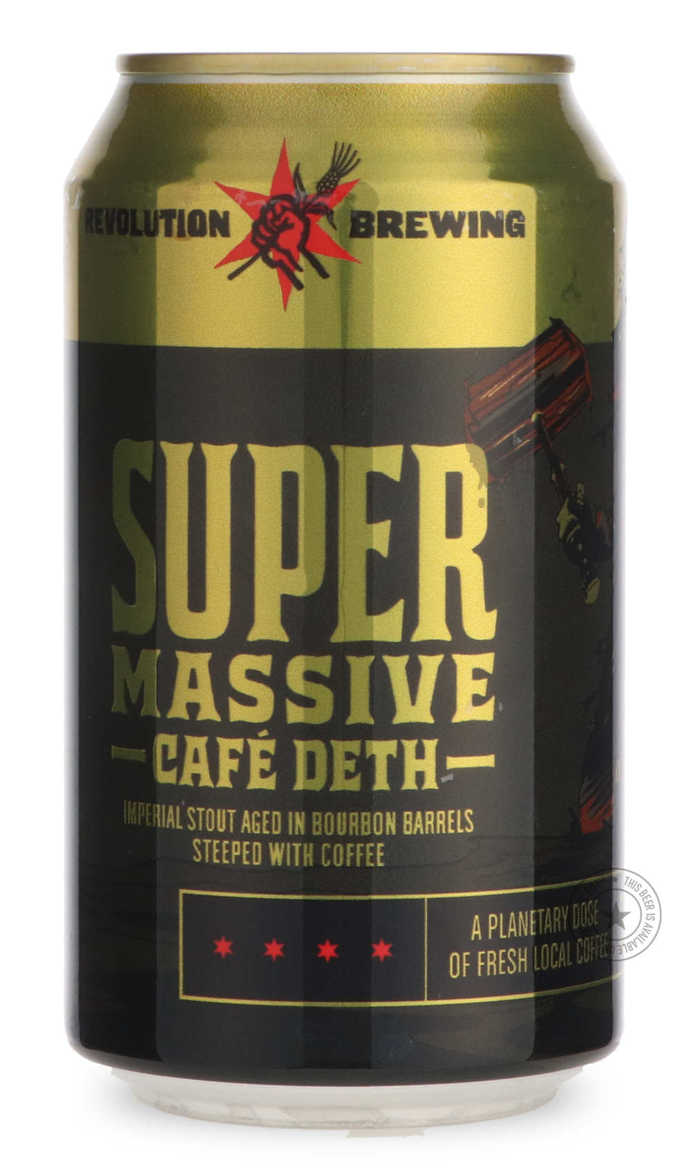 -Revolution- Supermassive Café Deth-Stout & Porter- Only @ Beer Republic - The best online beer store for American & Canadian craft beer - Buy beer online from the USA and Canada - Bier online kopen - Amerikaans bier kopen - Craft beer store - Craft beer kopen - Amerikanisch bier kaufen - Bier online kaufen - Acheter biere online - IPA - Stout - Porter - New England IPA - Hazy IPA - Imperial Stout - Barrel Aged - Barrel Aged Imperial Stout - Brown - Dark beer - Blond - Blonde - Pilsner - Lager - Wheat - Wei