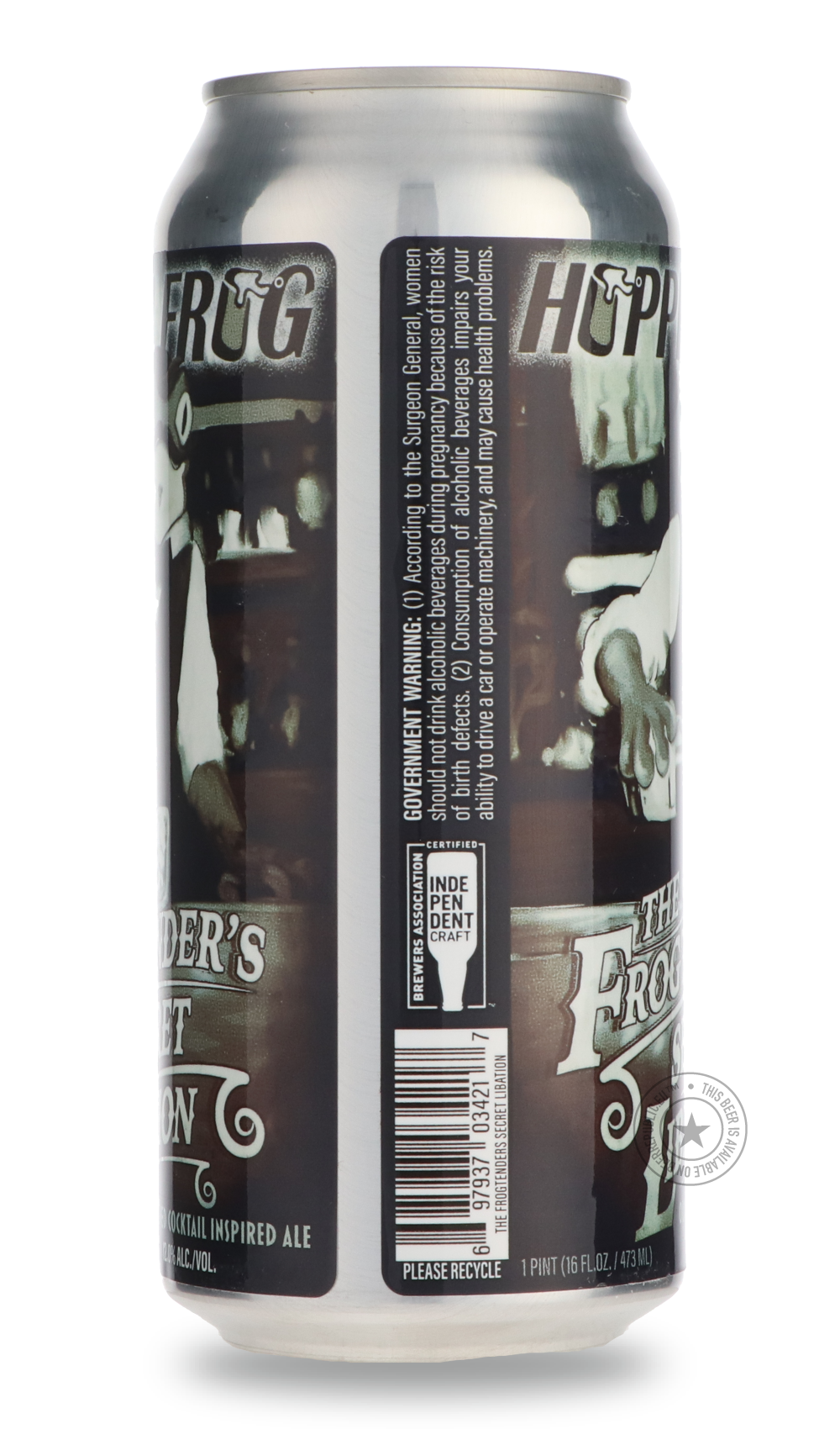 -Hoppin' Frog- The Frogtender's Secret Libation Old Fashioned Cocktail Inspired Ale-Brown & Dark- Only @ Beer Republic - The best online beer store for American & Canadian craft beer - Buy beer online from the USA and Canada - Bier online kopen - Amerikaans bier kopen - Craft beer store - Craft beer kopen - Amerikanisch bier kaufen - Bier online kaufen - Acheter biere online - IPA - Stout - Porter - New England IPA - Hazy IPA - Imperial Stout - Barrel Aged - Barrel Aged Imperial Stout - Brown - Dark beer - 