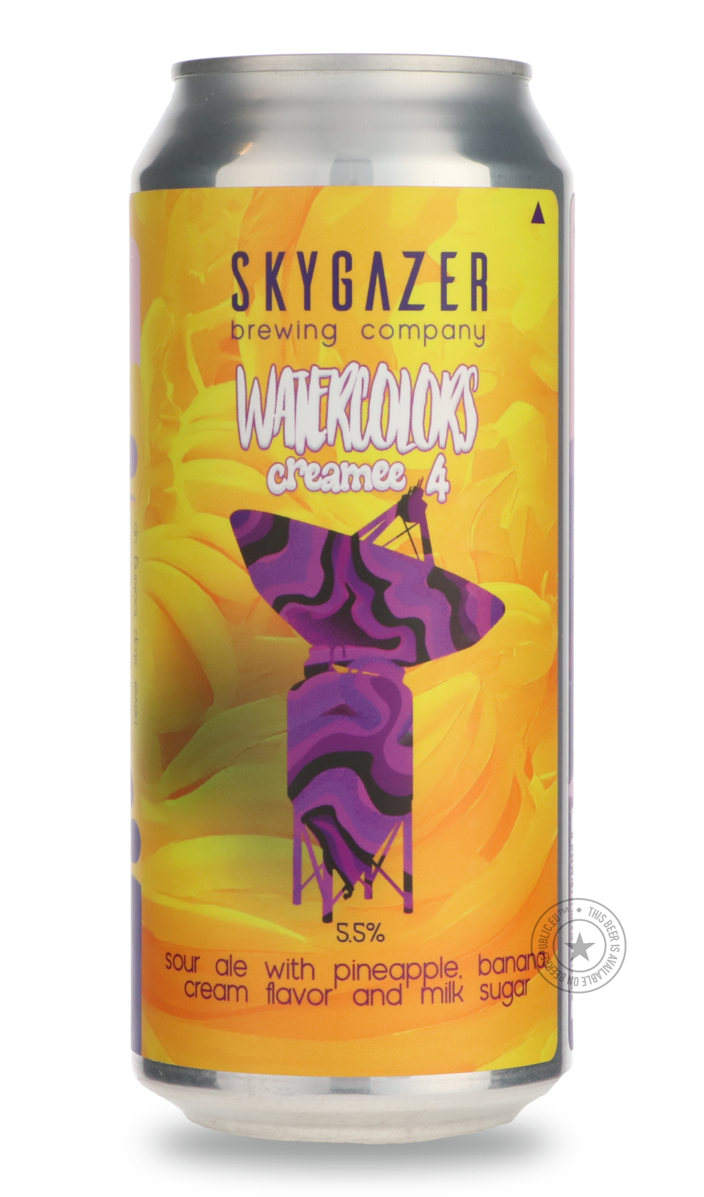 -Skygazer- Watercolors Creamee - Pineapple, Banana & Cream-Sour / Wild & Fruity- Only @ Beer Republic - The best online beer store for American & Canadian craft beer - Buy beer online from the USA and Canada - Bier online kopen - Amerikaans bier kopen - Craft beer store - Craft beer kopen - Amerikanisch bier kaufen - Bier online kaufen - Acheter biere online - IPA - Stout - Porter - New England IPA - Hazy IPA - Imperial Stout - Barrel Aged - Barrel Aged Imperial Stout - Brown - Dark beer - Blond - Blonde - 