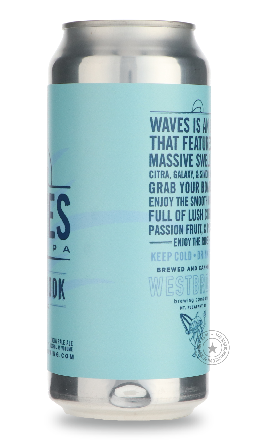 -Westbrook- Waves-IPA- Only @ Beer Republic - The best online beer store for American & Canadian craft beer - Buy beer online from the USA and Canada - Bier online kopen - Amerikaans bier kopen - Craft beer store - Craft beer kopen - Amerikanisch bier kaufen - Bier online kaufen - Acheter biere online - IPA - Stout - Porter - New England IPA - Hazy IPA - Imperial Stout - Barrel Aged - Barrel Aged Imperial Stout - Brown - Dark beer - Blond - Blonde - Pilsner - Lager - Wheat - Weizen - Amber - Barley Wine - Q