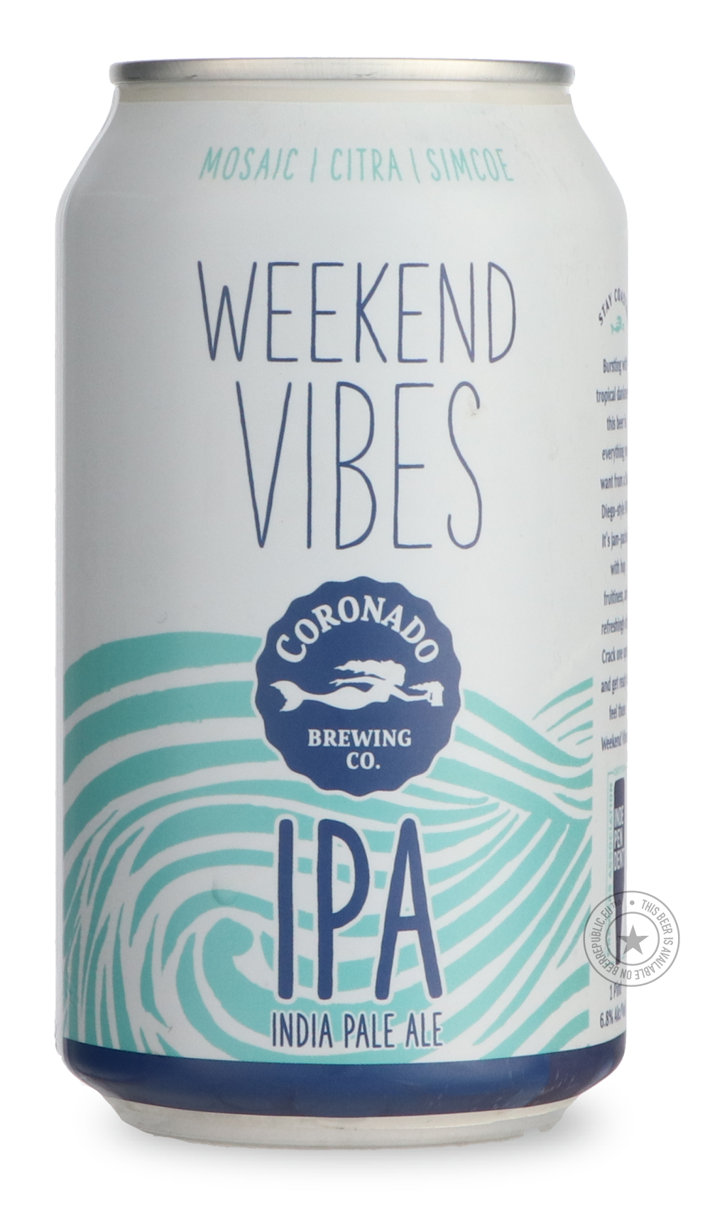 -Coronado- Weekend Vibes-IPA- Only @ Beer Republic - The best online beer store for American & Canadian craft beer - Buy beer online from the USA and Canada - Bier online kopen - Amerikaans bier kopen - Craft beer store - Craft beer kopen - Amerikanisch bier kaufen - Bier online kaufen - Acheter biere online - IPA - Stout - Porter - New England IPA - Hazy IPA - Imperial Stout - Barrel Aged - Barrel Aged Imperial Stout - Brown - Dark beer - Blond - Blonde - Pilsner - Lager - Wheat - Weizen - Amber - Barley W