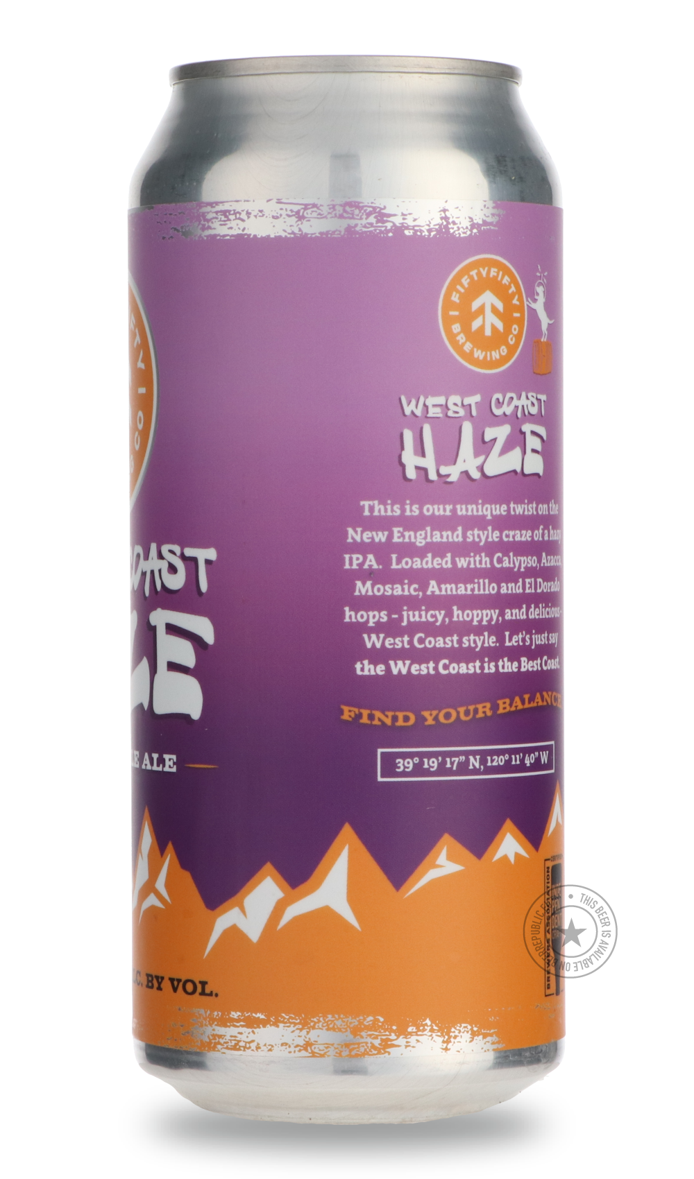 -FiftyFifty- West Coast Haze-IPA- Only @ Beer Republic - The best online beer store for American & Canadian craft beer - Buy beer online from the USA and Canada - Bier online kopen - Amerikaans bier kopen - Craft beer store - Craft beer kopen - Amerikanisch bier kaufen - Bier online kaufen - Acheter biere online - IPA - Stout - Porter - New England IPA - Hazy IPA - Imperial Stout - Barrel Aged - Barrel Aged Imperial Stout - Brown - Dark beer - Blond - Blonde - Pilsner - Lager - Wheat - Weizen - Amber - Barl