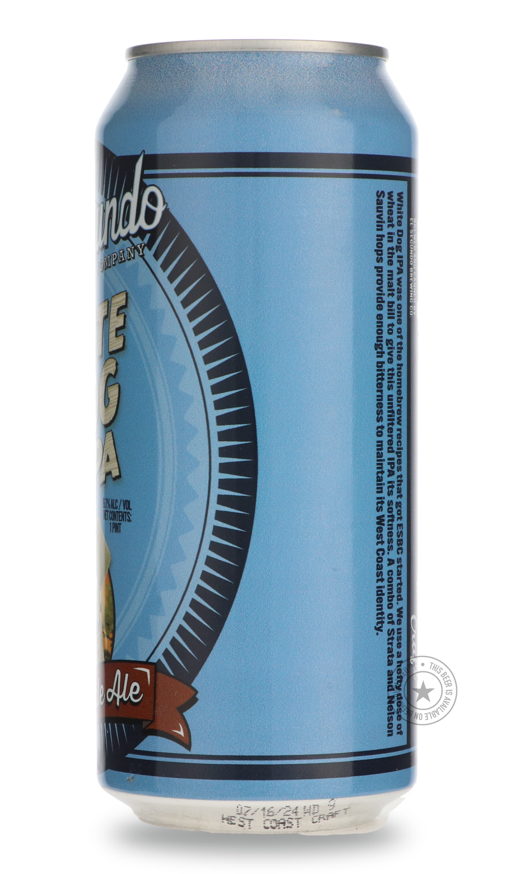 -El Segundo- White Dog IPA-IPA- Only @ Beer Republic - The best online beer store for American & Canadian craft beer - Buy beer online from the USA and Canada - Bier online kopen - Amerikaans bier kopen - Craft beer store - Craft beer kopen - Amerikanisch bier kaufen - Bier online kaufen - Acheter biere online - IPA - Stout - Porter - New England IPA - Hazy IPA - Imperial Stout - Barrel Aged - Barrel Aged Imperial Stout - Brown - Dark beer - Blond - Blonde - Pilsner - Lager - Wheat - Weizen - Amber - Barley