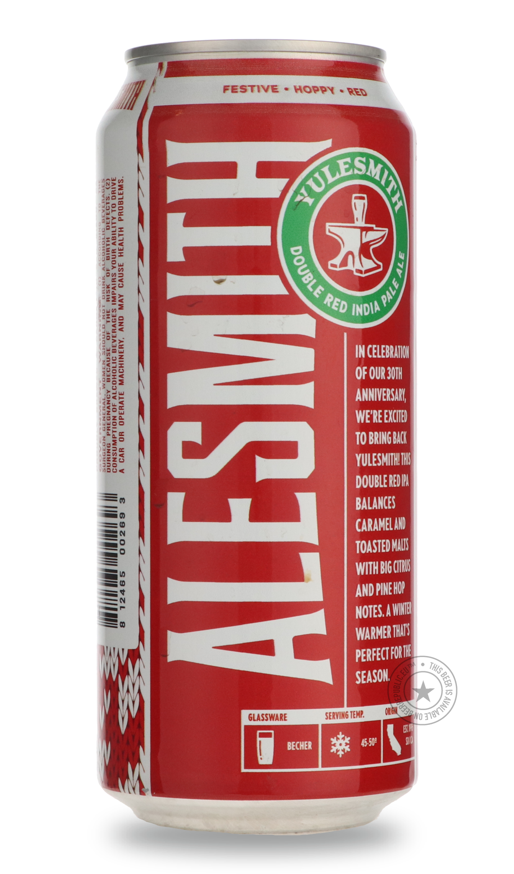 -AleSmith- YuleSmith-IPA- Only @ Beer Republic - The best online beer store for American & Canadian craft beer - Buy beer online from the USA and Canada - Bier online kopen - Amerikaans bier kopen - Craft beer store - Craft beer kopen - Amerikanisch bier kaufen - Bier online kaufen - Acheter biere online - IPA - Stout - Porter - New England IPA - Hazy IPA - Imperial Stout - Barrel Aged - Barrel Aged Imperial Stout - Brown - Dark beer - Blond - Blonde - Pilsner - Lager - Wheat - Weizen - Amber - Barley Wine 