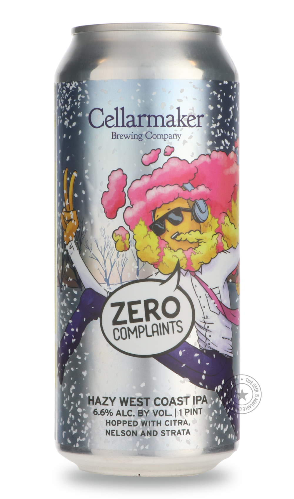 -Cellarmaker- Zero Complaints-IPA- Only @ Beer Republic - The best online beer store for American & Canadian craft beer - Buy beer online from the USA and Canada - Bier online kopen - Amerikaans bier kopen - Craft beer store - Craft beer kopen - Amerikanisch bier kaufen - Bier online kaufen - Acheter biere online - IPA - Stout - Porter - New England IPA - Hazy IPA - Imperial Stout - Barrel Aged - Barrel Aged Imperial Stout - Brown - Dark beer - Blond - Blonde - Pilsner - Lager - Wheat - Weizen - Amber - Bar