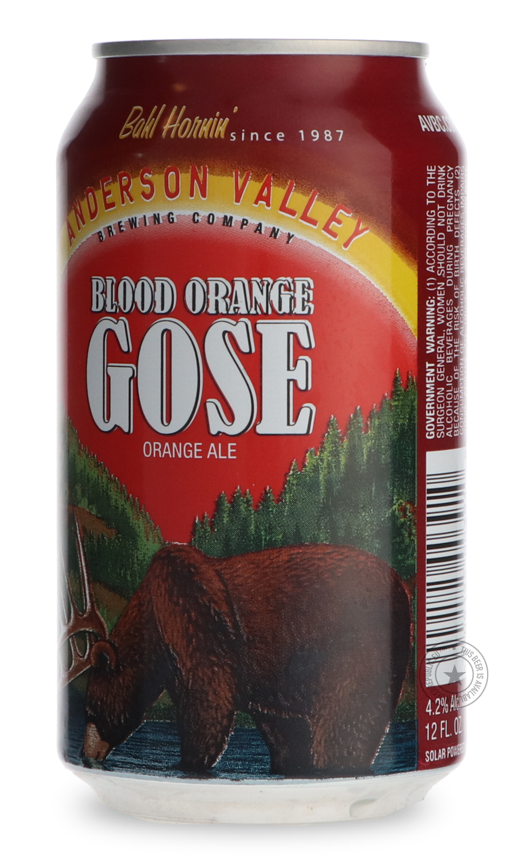 -Anderson Valley- Blood Orange Gose-Sour / Wild & Fruity- Only @ Beer Republic - The best online beer store for American & Canadian craft beer - Buy beer online from the USA and Canada - Bier online kopen - Amerikaans bier kopen - Craft beer store - Craft beer kopen - Amerikanisch bier kaufen - Bier online kaufen - Acheter biere online - IPA - Stout - Porter - New England IPA - Hazy IPA - Imperial Stout - Barrel Aged - Barrel Aged Imperial Stout - Brown - Dark beer - Blond - Blonde - Pilsner - Lager - Wheat