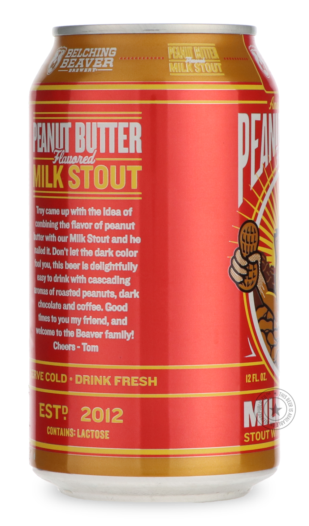 -Belching Beaver- Peanut Butter Milk Stout-Stout & Porter- Only @ Beer Republic - The best online beer store for American & Canadian craft beer - Buy beer online from the USA and Canada - Bier online kopen - Amerikaans bier kopen - Craft beer store - Craft beer kopen - Amerikanisch bier kaufen - Bier online kaufen - Acheter biere online - IPA - Stout - Porter - New England IPA - Hazy IPA - Imperial Stout - Barrel Aged - Barrel Aged Imperial Stout - Brown - Dark beer - Blond - Blonde - Pilsner - Lager - Whea