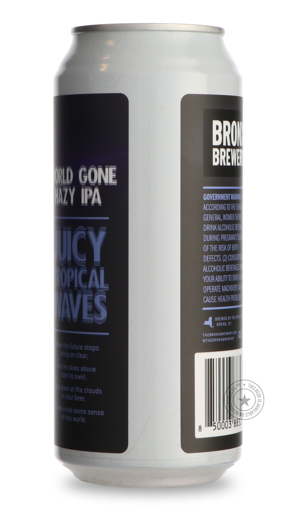 -Bronx- World Gone Hazy-IPA- Only @ Beer Republic - The best online beer store for American & Canadian craft beer - Buy beer online from the USA and Canada - Bier online kopen - Amerikaans bier kopen - Craft beer store - Craft beer kopen - Amerikanisch bier kaufen - Bier online kaufen - Acheter biere online - IPA - Stout - Porter - New England IPA - Hazy IPA - Imperial Stout - Barrel Aged - Barrel Aged Imperial Stout - Brown - Dark beer - Blond - Blonde - Pilsner - Lager - Wheat - Weizen - Amber - Barley Wi