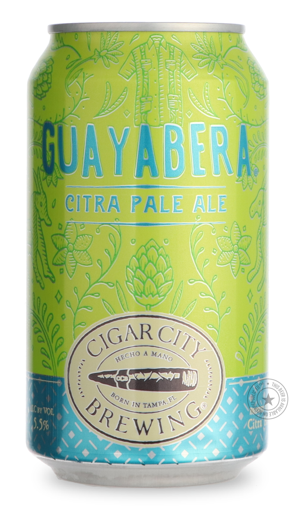 -Cigar City- Guayabera-Pale- Only @ Beer Republic - The best online beer store for American & Canadian craft beer - Buy beer online from the USA and Canada - Bier online kopen - Amerikaans bier kopen - Craft beer store - Craft beer kopen - Amerikanisch bier kaufen - Bier online kaufen - Acheter biere online - IPA - Stout - Porter - New England IPA - Hazy IPA - Imperial Stout - Barrel Aged - Barrel Aged Imperial Stout - Brown - Dark beer - Blond - Blonde - Pilsner - Lager - Wheat - Weizen - Amber - Barley Wi