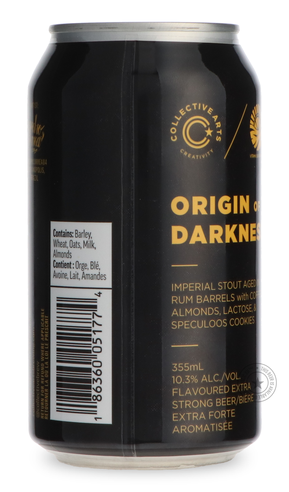 -Collective Arts- Origin of Darkness Chocolate and Coffee Flavors / Vitamin Sea-Stout & Porter- Only @ Beer Republic - The best online beer store for American & Canadian craft beer - Buy beer online from the USA and Canada - Bier online kopen - Amerikaans bier kopen - Craft beer store - Craft beer kopen - Amerikanisch bier kaufen - Bier online kaufen - Acheter biere online - IPA - Stout - Porter - New England IPA - Hazy IPA - Imperial Stout - Barrel Aged - Barrel Aged Imperial Stout - Brown - Dark beer - Bl
