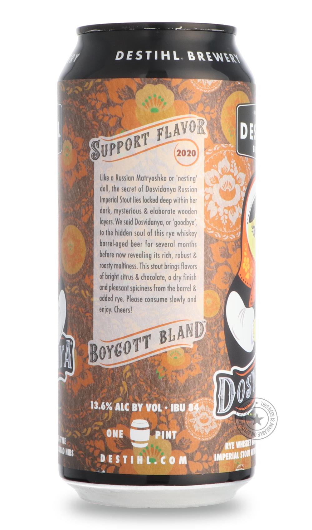 -Destihl- Dosvidanya Orange Chocolate Rye 2020-Stout & Porter- Only @ Beer Republic - The best online beer store for American & Canadian craft beer - Buy beer online from the USA and Canada - Bier online kopen - Amerikaans bier kopen - Craft beer store - Craft beer kopen - Amerikanisch bier kaufen - Bier online kaufen - Acheter biere online - IPA - Stout - Porter - New England IPA - Hazy IPA - Imperial Stout - Barrel Aged - Barrel Aged Imperial Stout - Brown - Dark beer - Blond - Blonde - Pilsner - Lager - 
