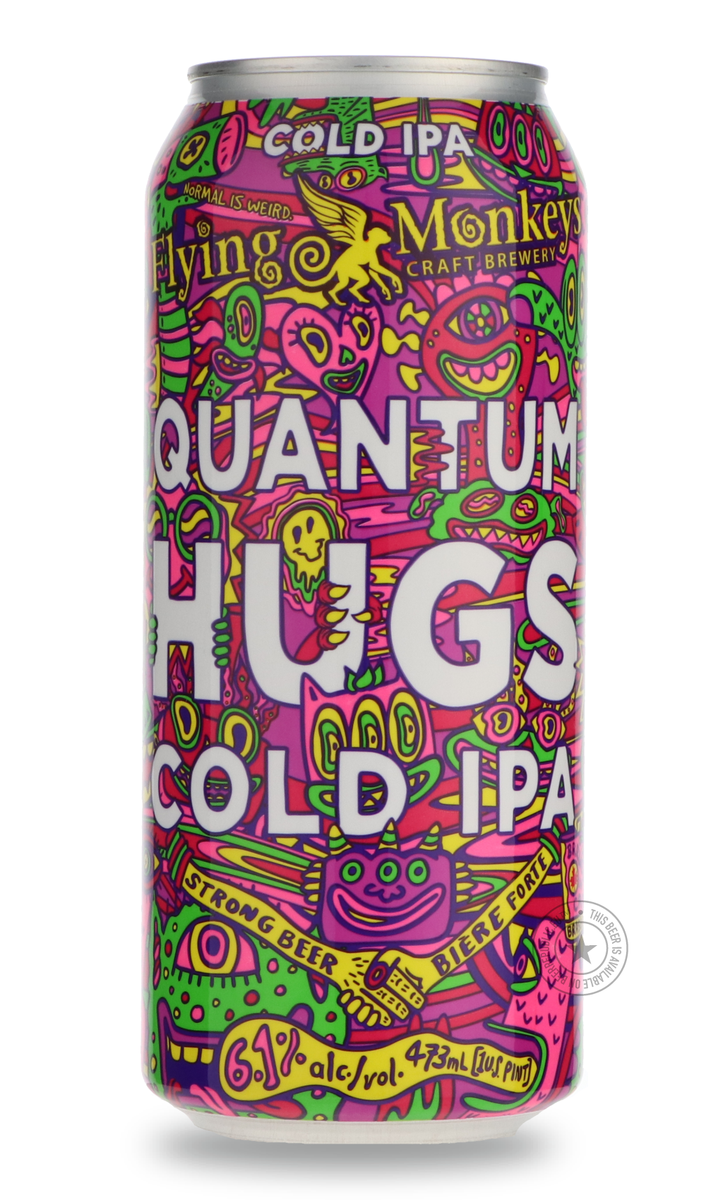 -Flying Monkeys- Quantum Hugs-IPA- Only @ Beer Republic - The best online beer store for American & Canadian craft beer - Buy beer online from the USA and Canada - Bier online kopen - Amerikaans bier kopen - Craft beer store - Craft beer kopen - Amerikanisch bier kaufen - Bier online kaufen - Acheter biere online - IPA - Stout - Porter - New England IPA - Hazy IPA - Imperial Stout - Barrel Aged - Barrel Aged Imperial Stout - Brown - Dark beer - Blond - Blonde - Pilsner - Lager - Wheat - Weizen - Amber - Bar