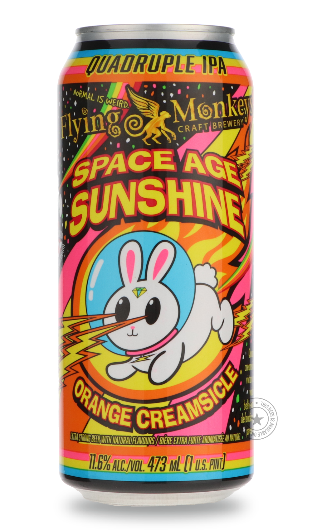 -Flying Monkeys- Space Age Sunshine-IPA- Only @ Beer Republic - The best online beer store for American & Canadian craft beer - Buy beer online from the USA and Canada - Bier online kopen - Amerikaans bier kopen - Craft beer store - Craft beer kopen - Amerikanisch bier kaufen - Bier online kaufen - Acheter biere online - IPA - Stout - Porter - New England IPA - Hazy IPA - Imperial Stout - Barrel Aged - Barrel Aged Imperial Stout - Brown - Dark beer - Blond - Blonde - Pilsner - Lager - Wheat - Weizen - Amber