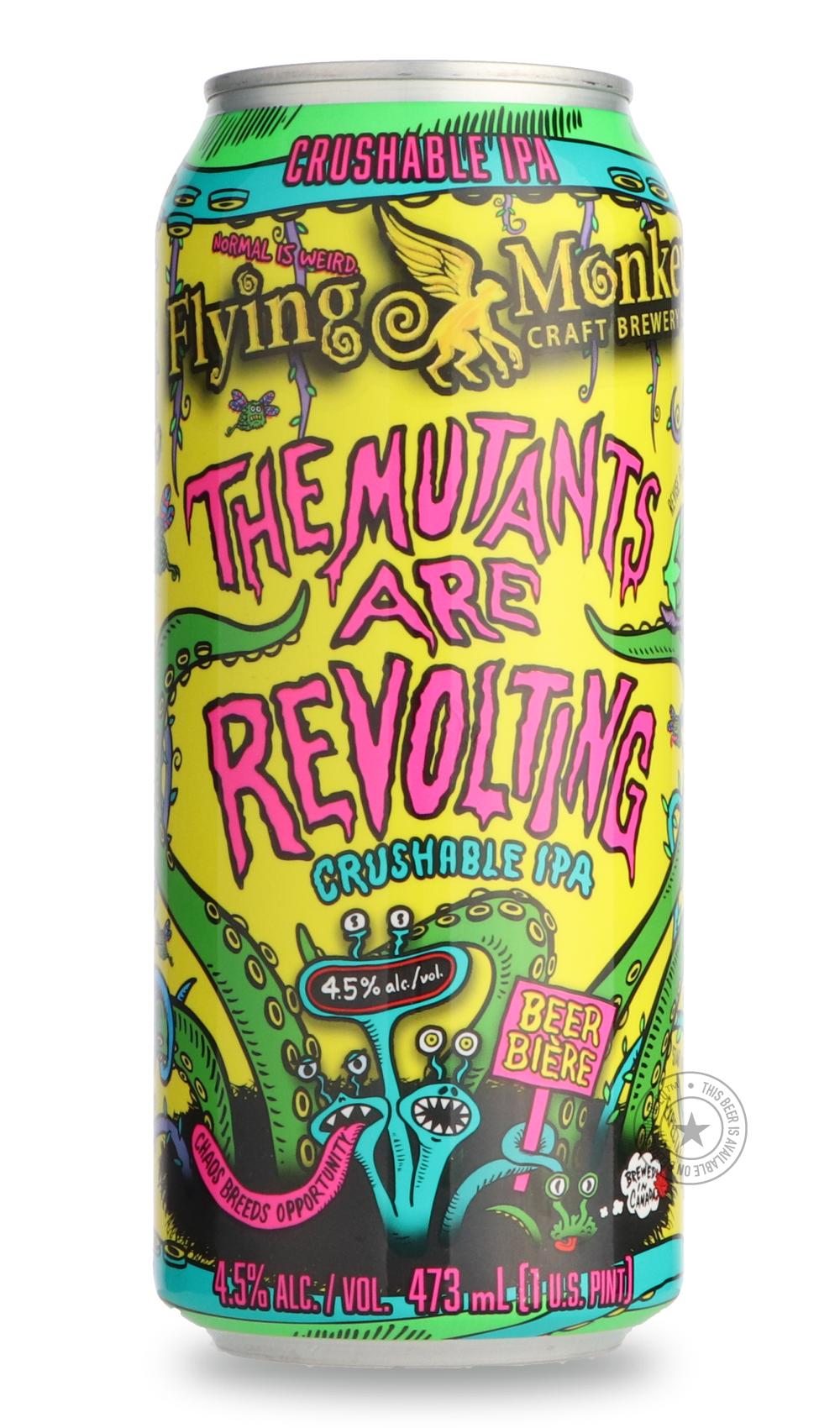 -Flying Monkeys- The Mutants Are Revolting-IPA- Only @ Beer Republic - The best online beer store for American & Canadian craft beer - Buy beer online from the USA and Canada - Bier online kopen - Amerikaans bier kopen - Craft beer store - Craft beer kopen - Amerikanisch bier kaufen - Bier online kaufen - Acheter biere online - IPA - Stout - Porter - New England IPA - Hazy IPA - Imperial Stout - Barrel Aged - Barrel Aged Imperial Stout - Brown - Dark beer - Blond - Blonde - Pilsner - Lager - Wheat - Weizen 