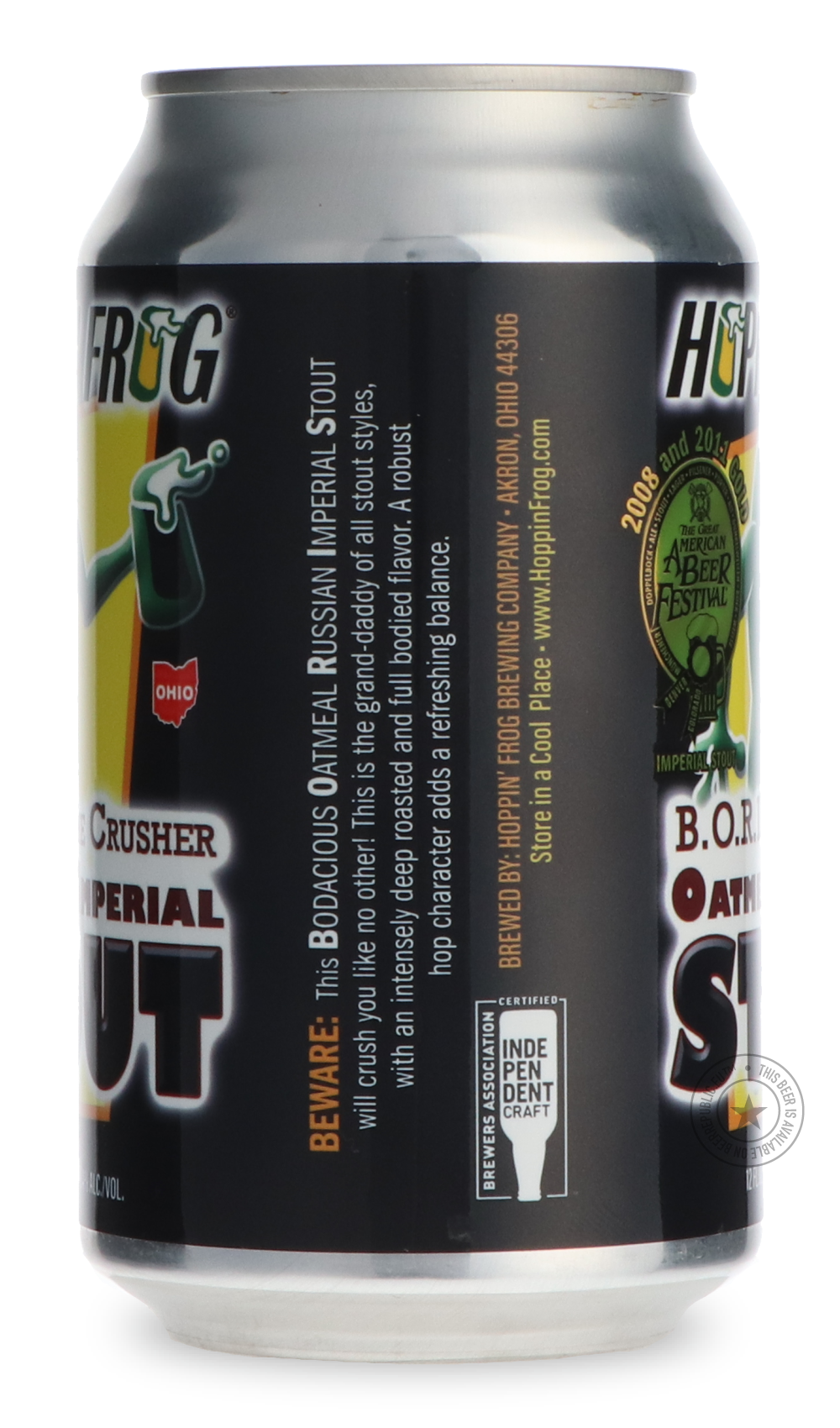 -Hoppin' Frog- B.O.R.I.S. The Crusher-Stout & Porter- Only @ Beer Republic - The best online beer store for American & Canadian craft beer - Buy beer online from the USA and Canada - Bier online kopen - Amerikaans bier kopen - Craft beer store - Craft beer kopen - Amerikanisch bier kaufen - Bier online kaufen - Acheter biere online - IPA - Stout - Porter - New England IPA - Hazy IPA - Imperial Stout - Barrel Aged - Barrel Aged Imperial Stout - Brown - Dark beer - Blond - Blonde - Pilsner - Lager - Wheat - W