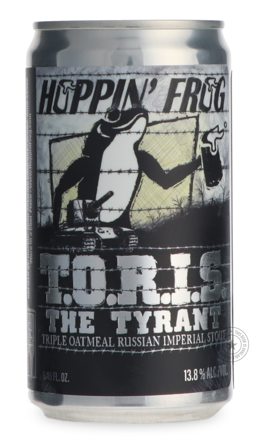 -Hoppin' Frog- T.O.R.I.S. The Tyrant-Stout & Porter- Only @ Beer Republic - The best online beer store for American & Canadian craft beer - Buy beer online from the USA and Canada - Bier online kopen - Amerikaans bier kopen - Craft beer store - Craft beer kopen - Amerikanisch bier kaufen - Bier online kaufen - Acheter biere online - IPA - Stout - Porter - New England IPA - Hazy IPA - Imperial Stout - Barrel Aged - Barrel Aged Imperial Stout - Brown - Dark beer - Blond - Blonde - Pilsner - Lager - Wheat - We