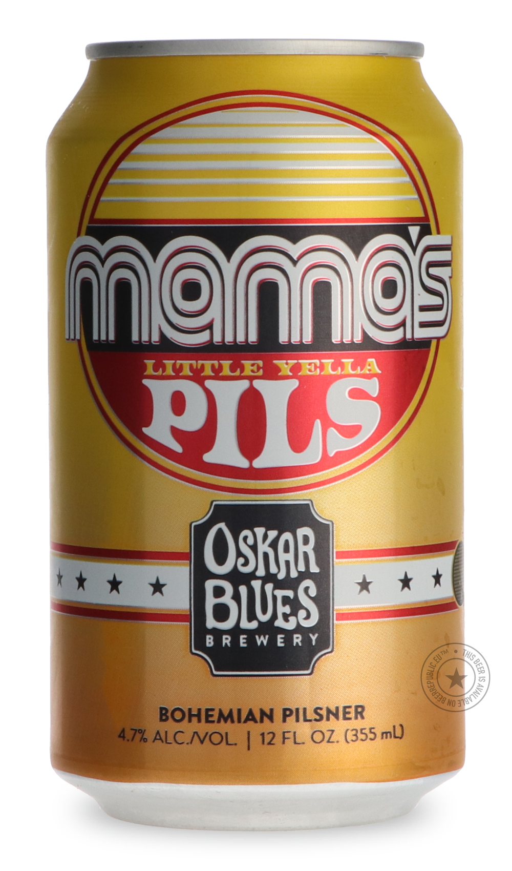 -Oskar Blues- Mama's Little Yella-Pale- Only @ Beer Republic - The best online beer store for American & Canadian craft beer - Buy beer online from the USA and Canada - Bier online kopen - Amerikaans bier kopen - Craft beer store - Craft beer kopen - Amerikanisch bier kaufen - Bier online kaufen - Acheter biere online - IPA - Stout - Porter - New England IPA - Hazy IPA - Imperial Stout - Barrel Aged - Barrel Aged Imperial Stout - Brown - Dark beer - Blond - Blonde - Pilsner - Lager - Wheat - Weizen - Amber 