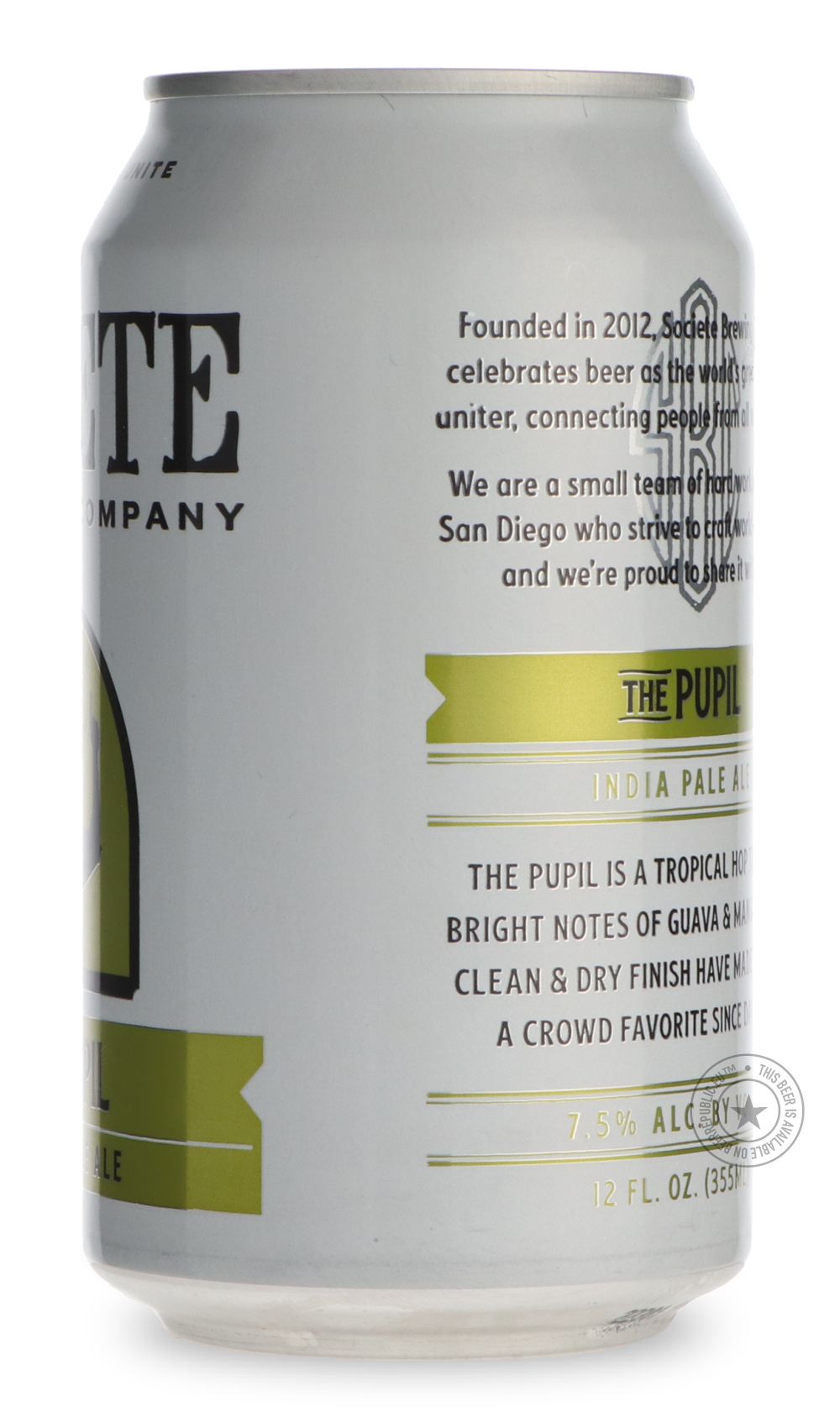 -Societe- The Pupil-IPA- Only @ Beer Republic - The best online beer store for American & Canadian craft beer - Buy beer online from the USA and Canada - Bier online kopen - Amerikaans bier kopen - Craft beer store - Craft beer kopen - Amerikanisch bier kaufen - Bier online kaufen - Acheter biere online - IPA - Stout - Porter - New England IPA - Hazy IPA - Imperial Stout - Barrel Aged - Barrel Aged Imperial Stout - Brown - Dark beer - Blond - Blonde - Pilsner - Lager - Wheat - Weizen - Amber - Barley Wine -