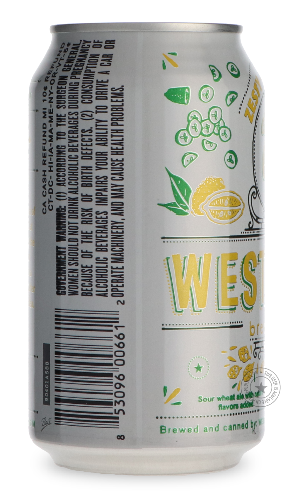 -Westbrook- Lemon Cucumber Gose-Sour / Wild & Fruity- Only @ Beer Republic - The best online beer store for American & Canadian craft beer - Buy beer online from the USA and Canada - Bier online kopen - Amerikaans bier kopen - Craft beer store - Craft beer kopen - Amerikanisch bier kaufen - Bier online kaufen - Acheter biere online - IPA - Stout - Porter - New England IPA - Hazy IPA - Imperial Stout - Barrel Aged - Barrel Aged Imperial Stout - Brown - Dark beer - Blond - Blonde - Pilsner - Lager - Wheat - W